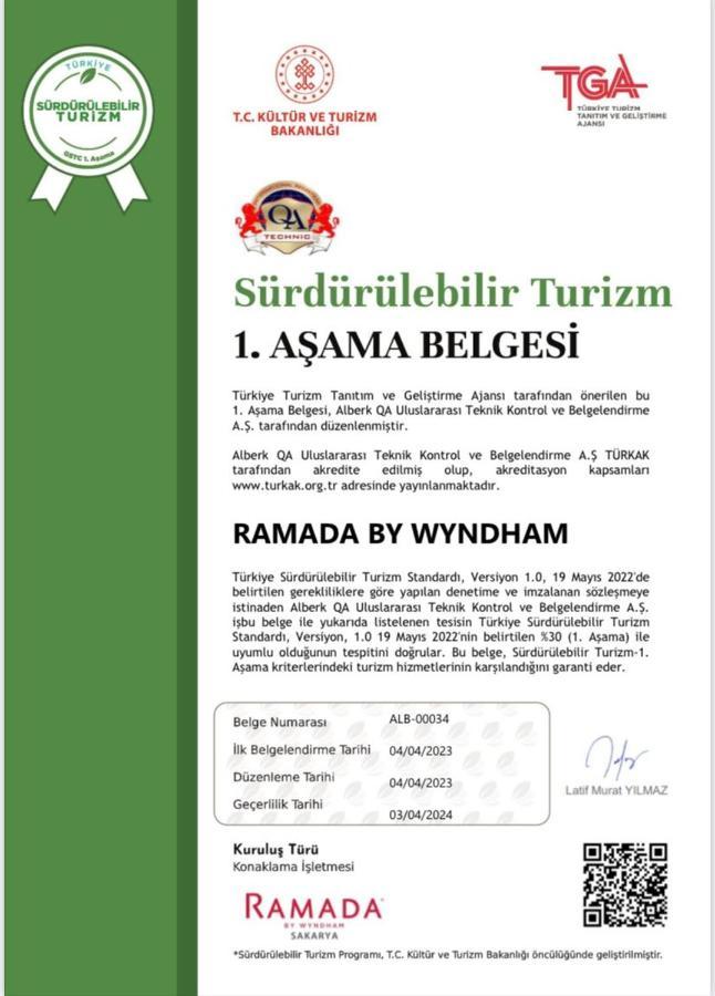 Ramada By Wyndham Sakarya Hotel Eksteriør billede
